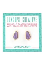 Lux Cups Creative Earrings - Stud: Lux Mystical Crystals