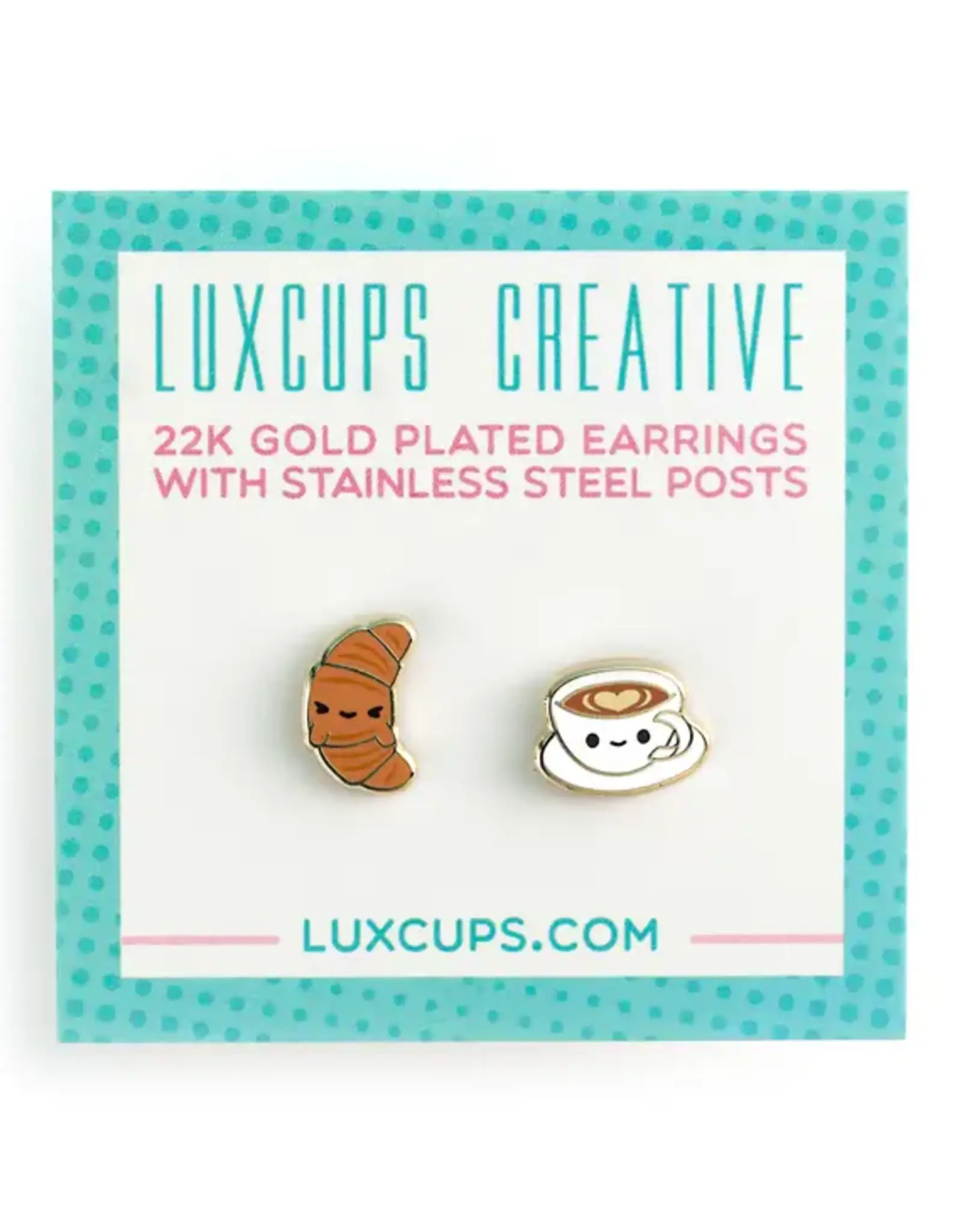 Lux Cups Creative Earrings - Stud: Lux Brunch Besties