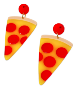 Jenny Lemons Earrings - Dangle: Pizza Party