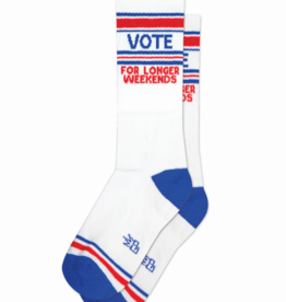 Gumball Poodle Socks - Athletic: Vote for Longer Weekends