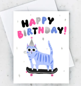 Idlewild Co. Card - Birthday: Skater Cat