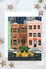 Idlewild Co. Card - Holiday: NYC Brooklyn Brownstone