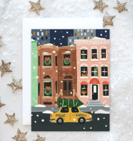 Idlewild Co. Boxed Cards - Holiday: NYC Brooklyn Brownstone