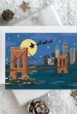 Idlewild Co. Card - Holiday: NYC Brooklyn Bridge Santa