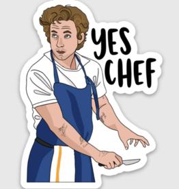 Yes Chef Knife Vinyl Sticker – Jenni Bick Custom Journals