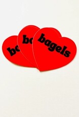 The Silver Spider Sticker - Bagels Red Heart