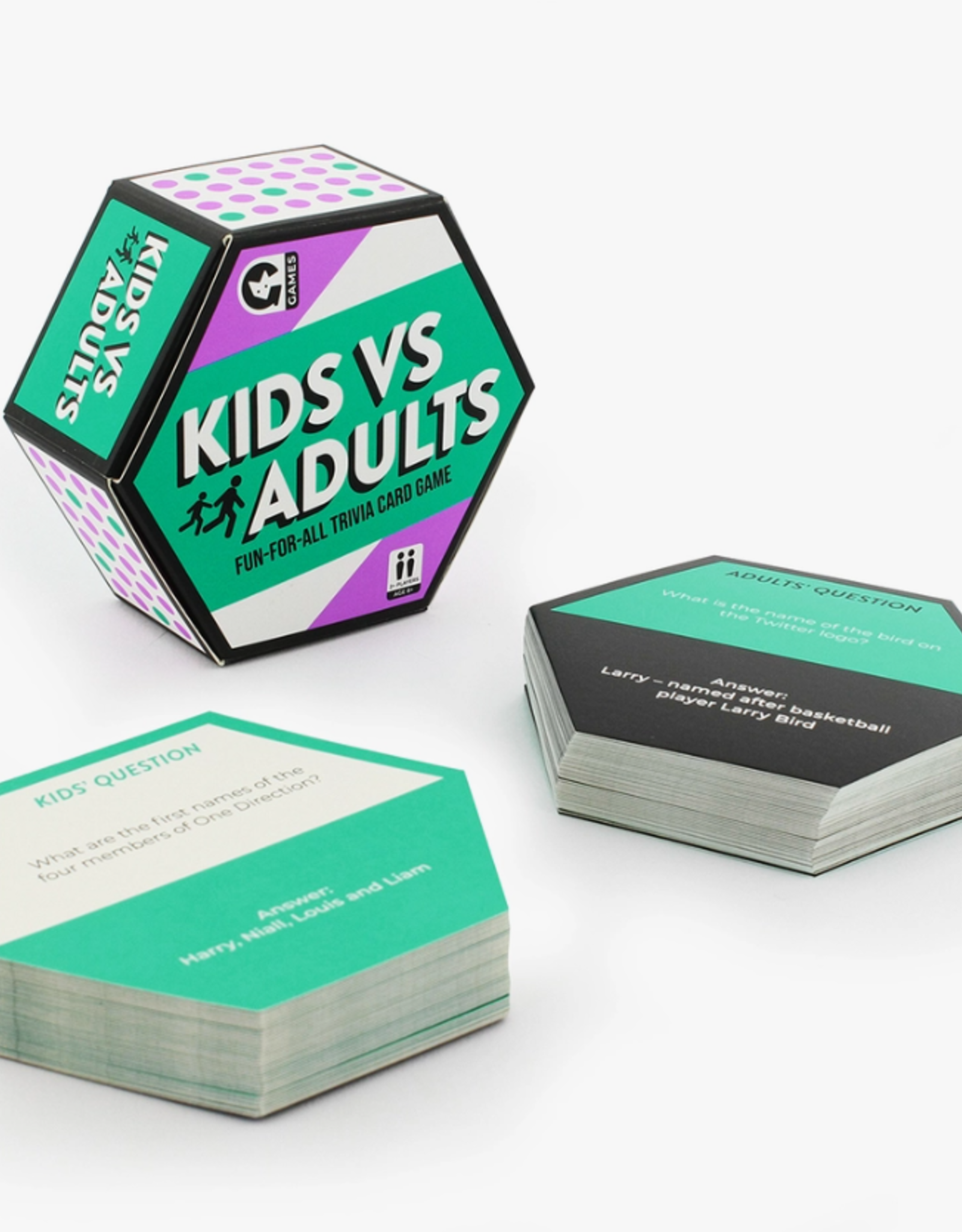 Ginger Fox Games Game - Cards: Kids vs. Adults Trivia