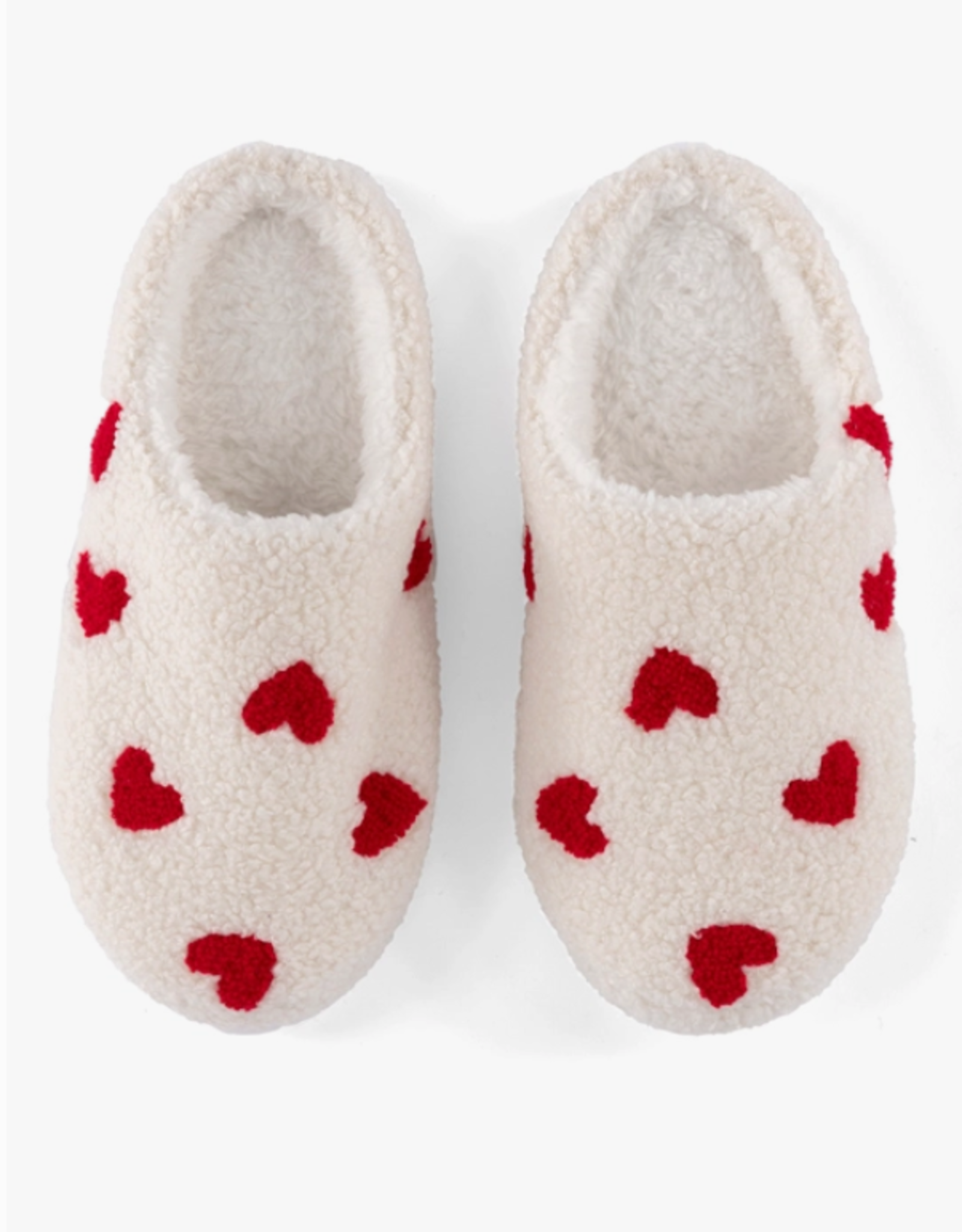 Shiraleah Slippers Hearts Ivory S M