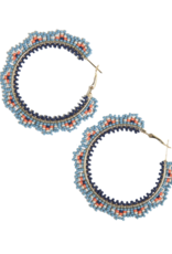 Ink + Alloy Earrings - Hoop: Eve/Beaded,