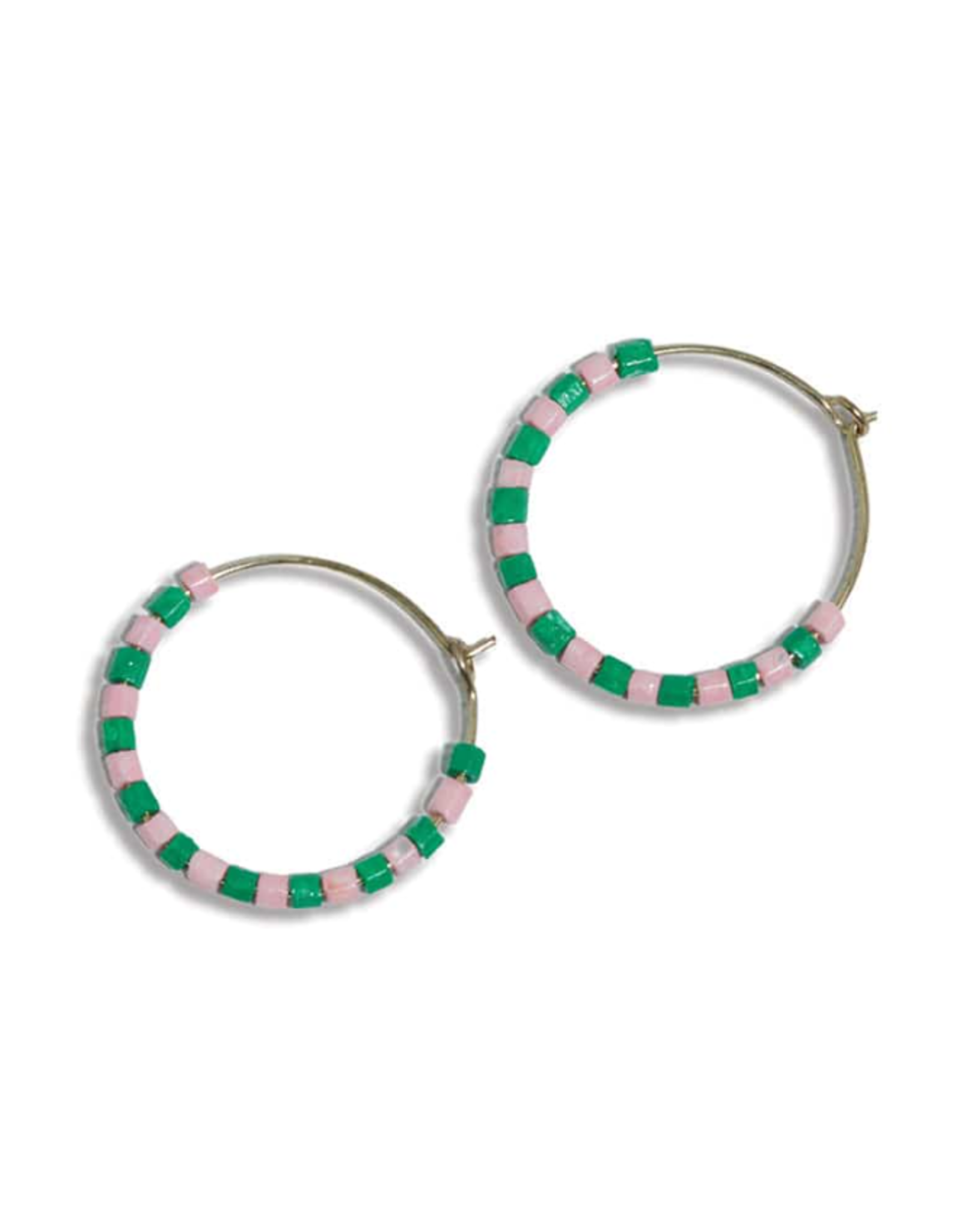 Ink + Alloy Earrings - Hoop: Victoria/Beaded,