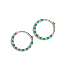 Ink + Alloy Earrings - Hoop: Victoria/Beaded,