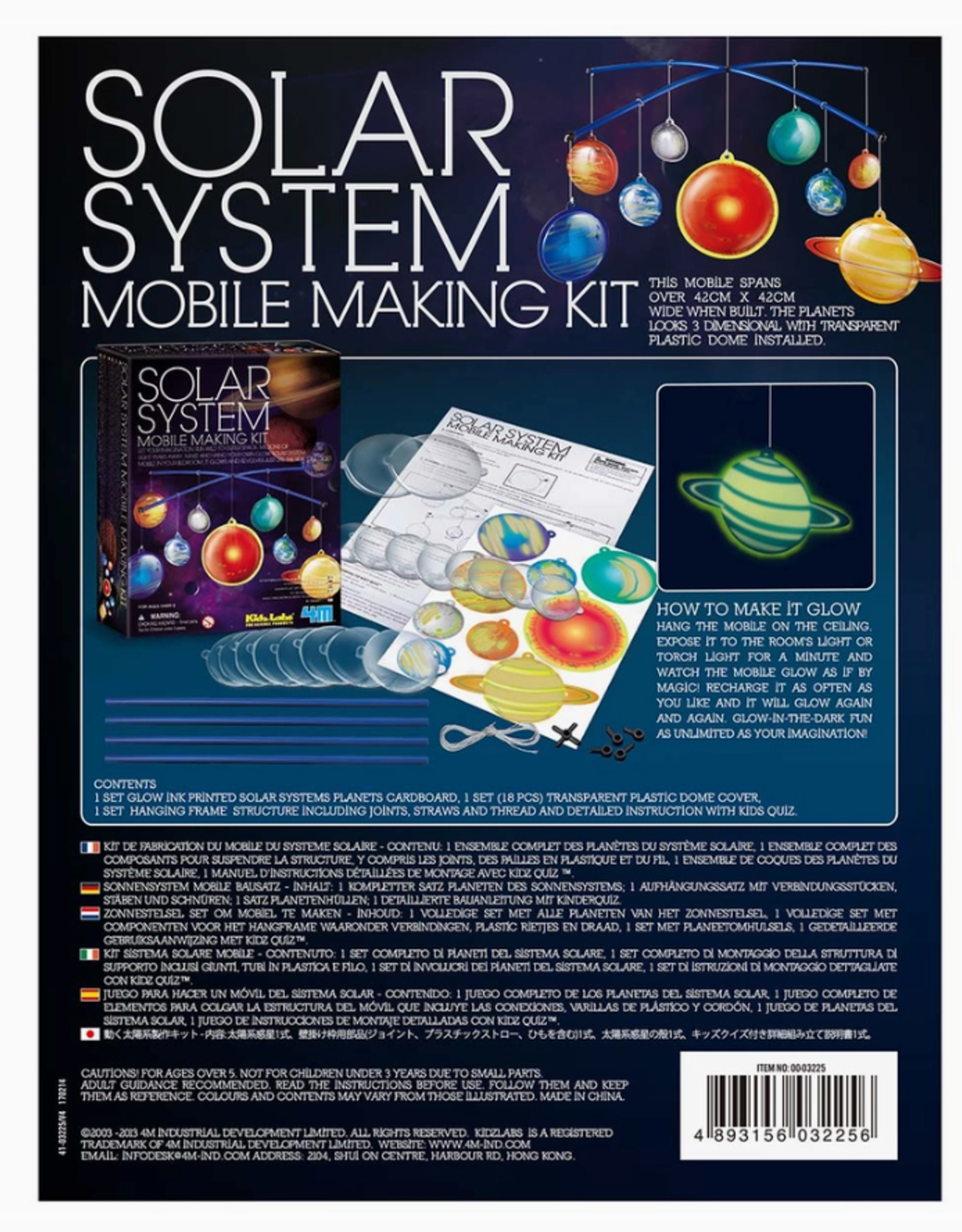 Toysmith Science Kit- Kids: Solar System Mobile Making Kit