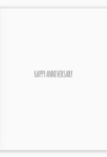 Modern Printed Matter Card - Love: Anniversary Swans Still Together
