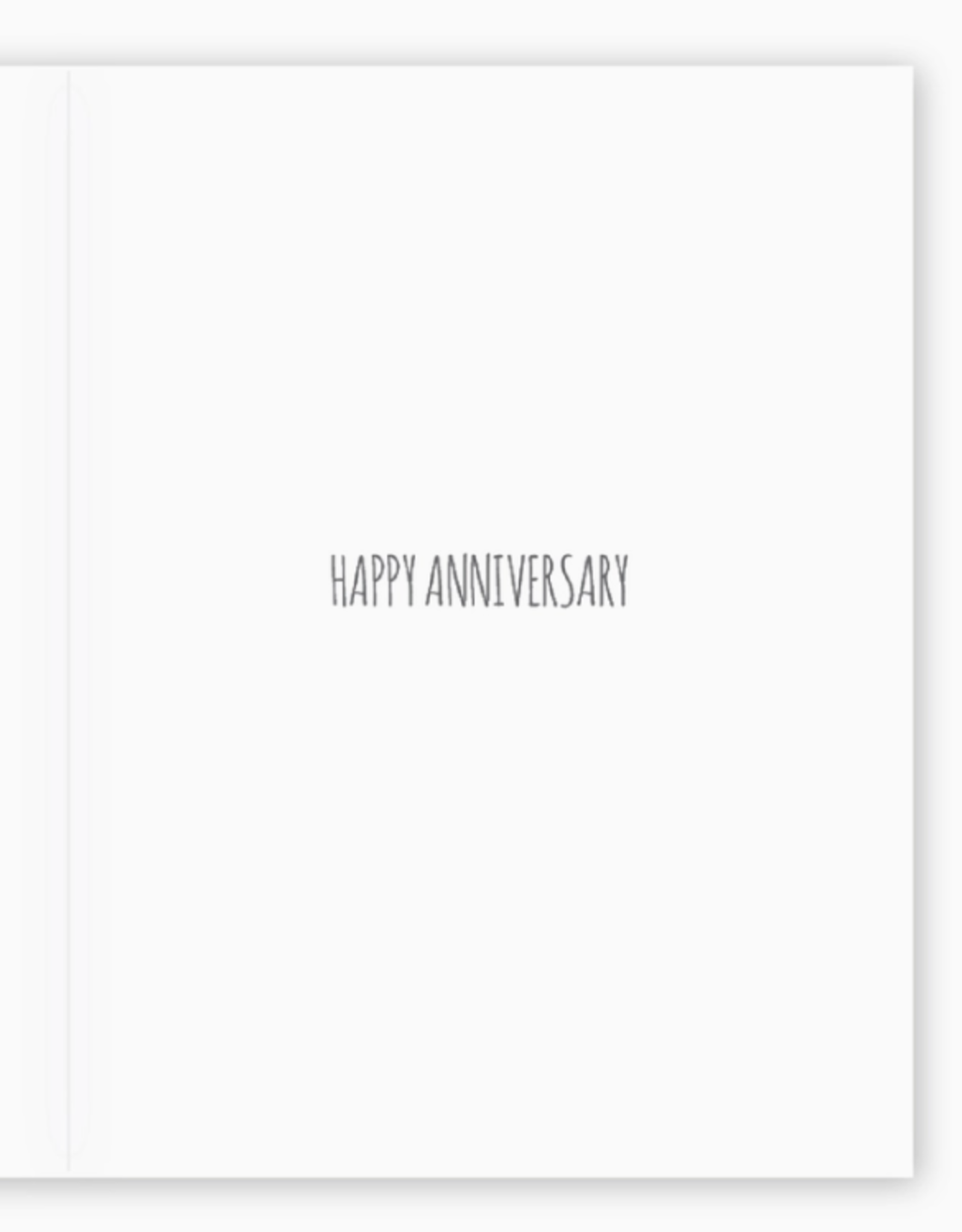 Modern Printed Matter Card - Love: Anniversary Swans Still Together