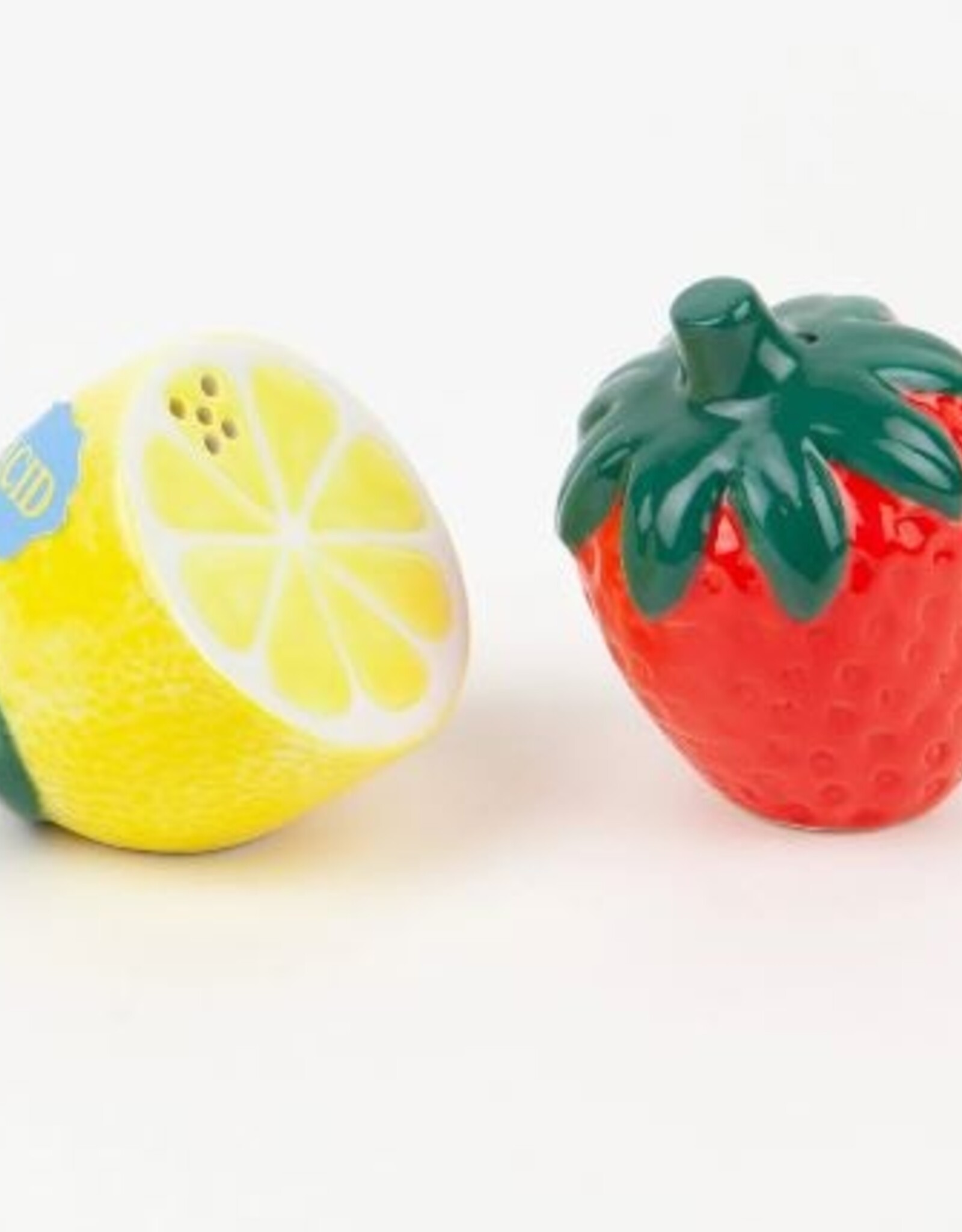 Doiy Salt and Pepper Shakers: Strawberry & Lemon
