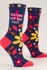Blue Q Socks - Women's Crew: Sisters are the shit