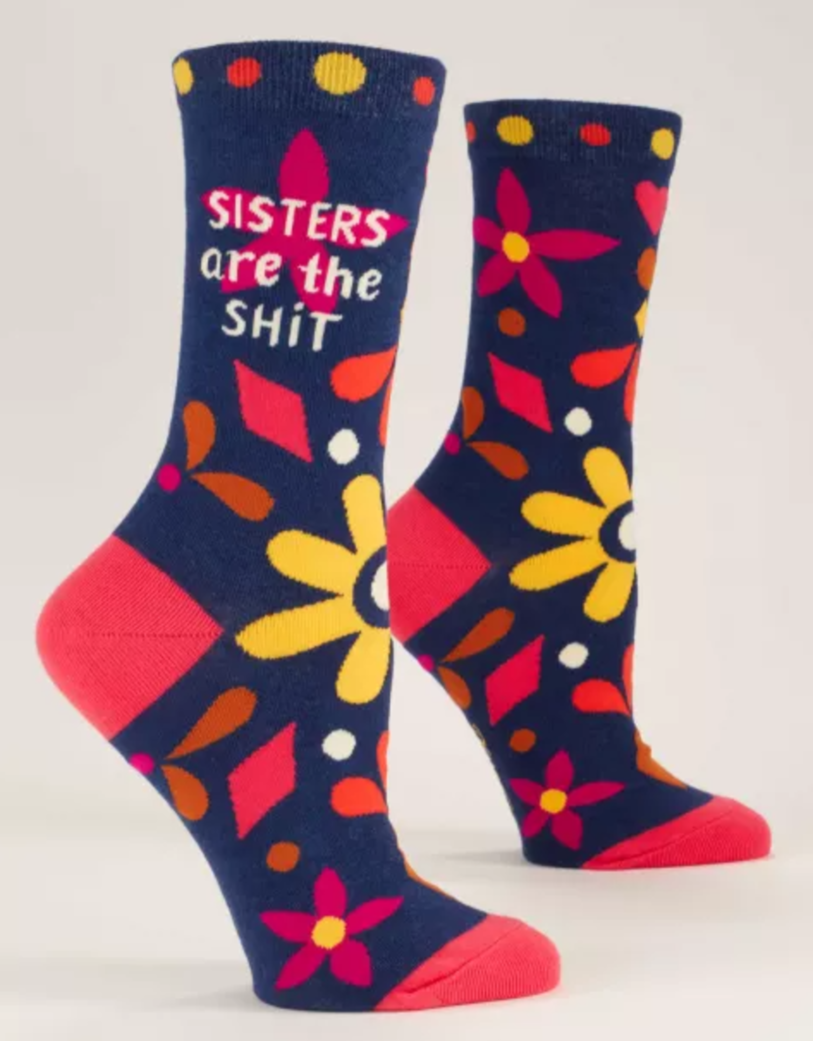 Blue Q Socks - Women's Crew: Sisters are the shit