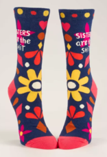 Blue Q Socks - Women's Crew: Sisters are the shit