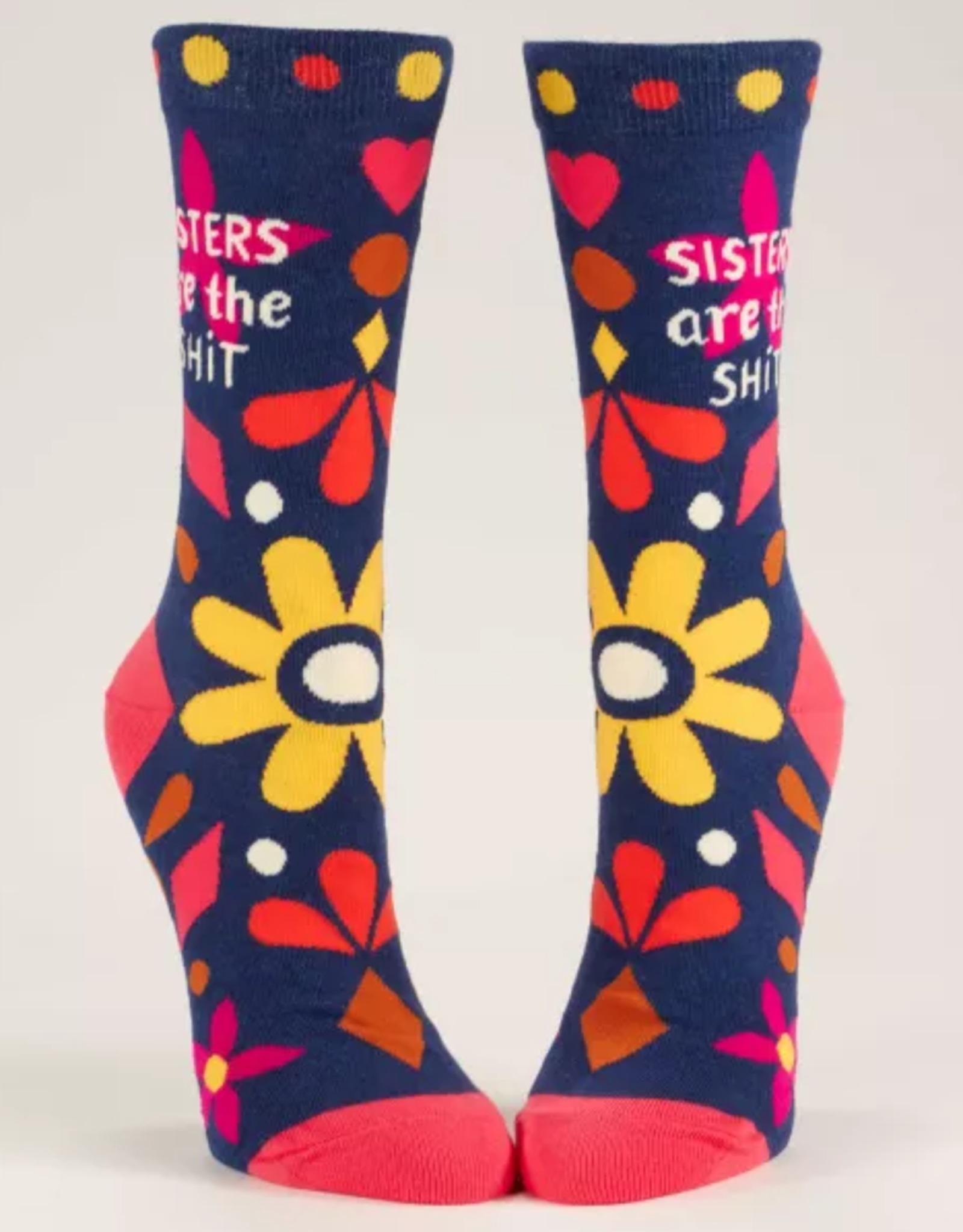 Blue Q Socks - Women's Crew: Sisters are the shit
