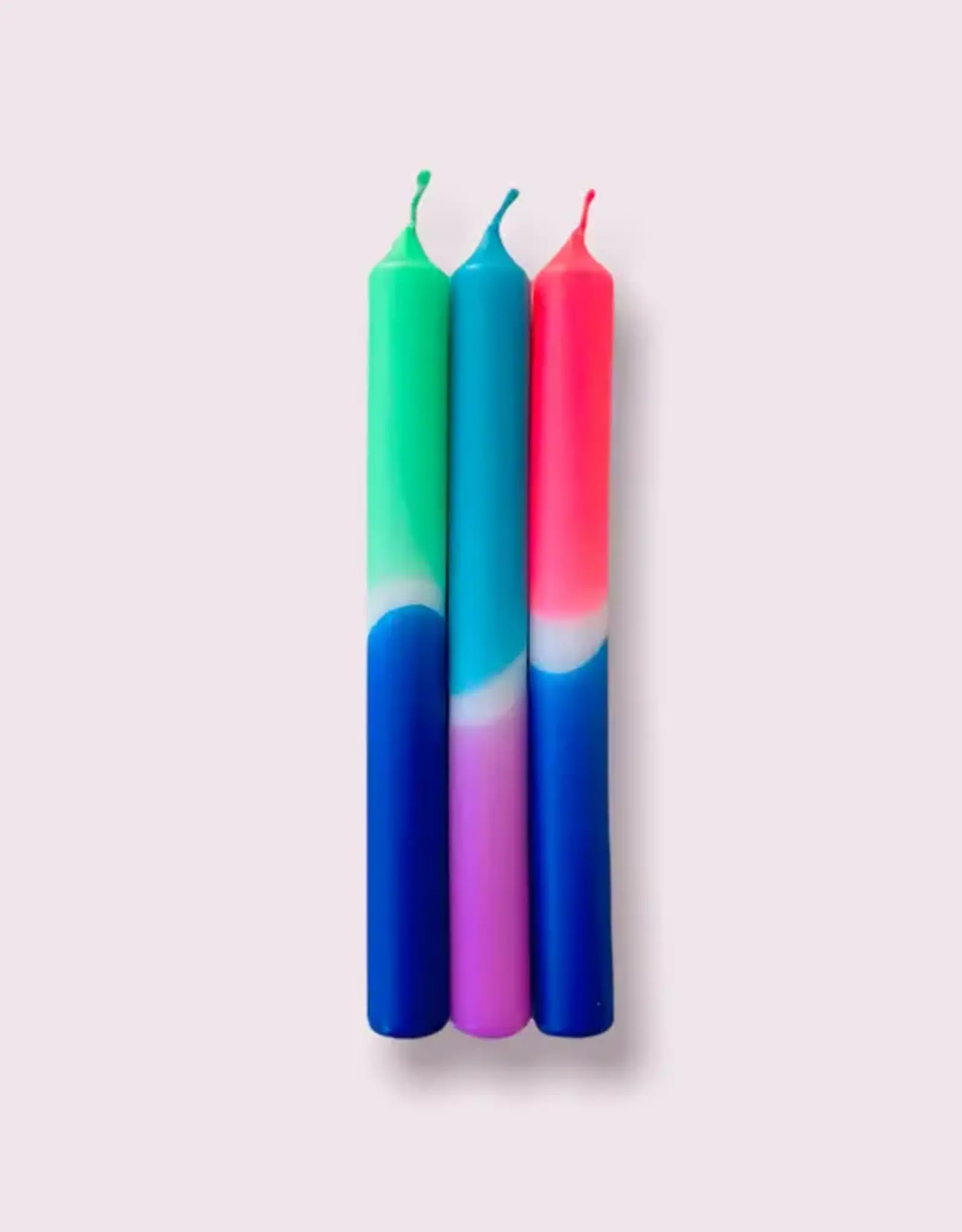 Pink Stories Tapered Candles - Dip Dye Neon: Forever Tulum