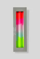 Pink Stories Taper Candles - Dip Dye Neon: Lollipop Trees