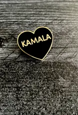 The Silver Spider Enamel Pin: Kamala Heart