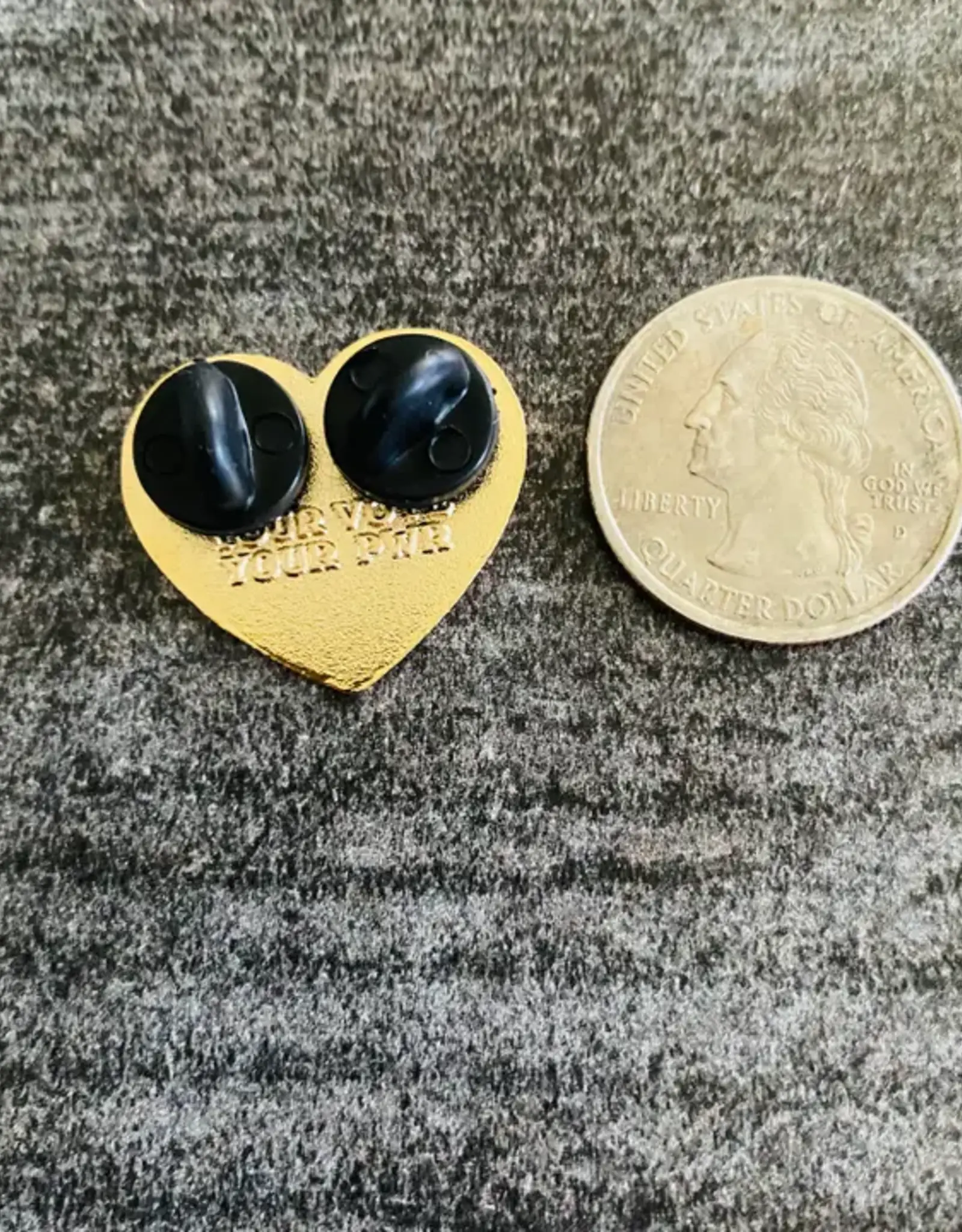 The Silver Spider Enamel Pin: Kamala Heart