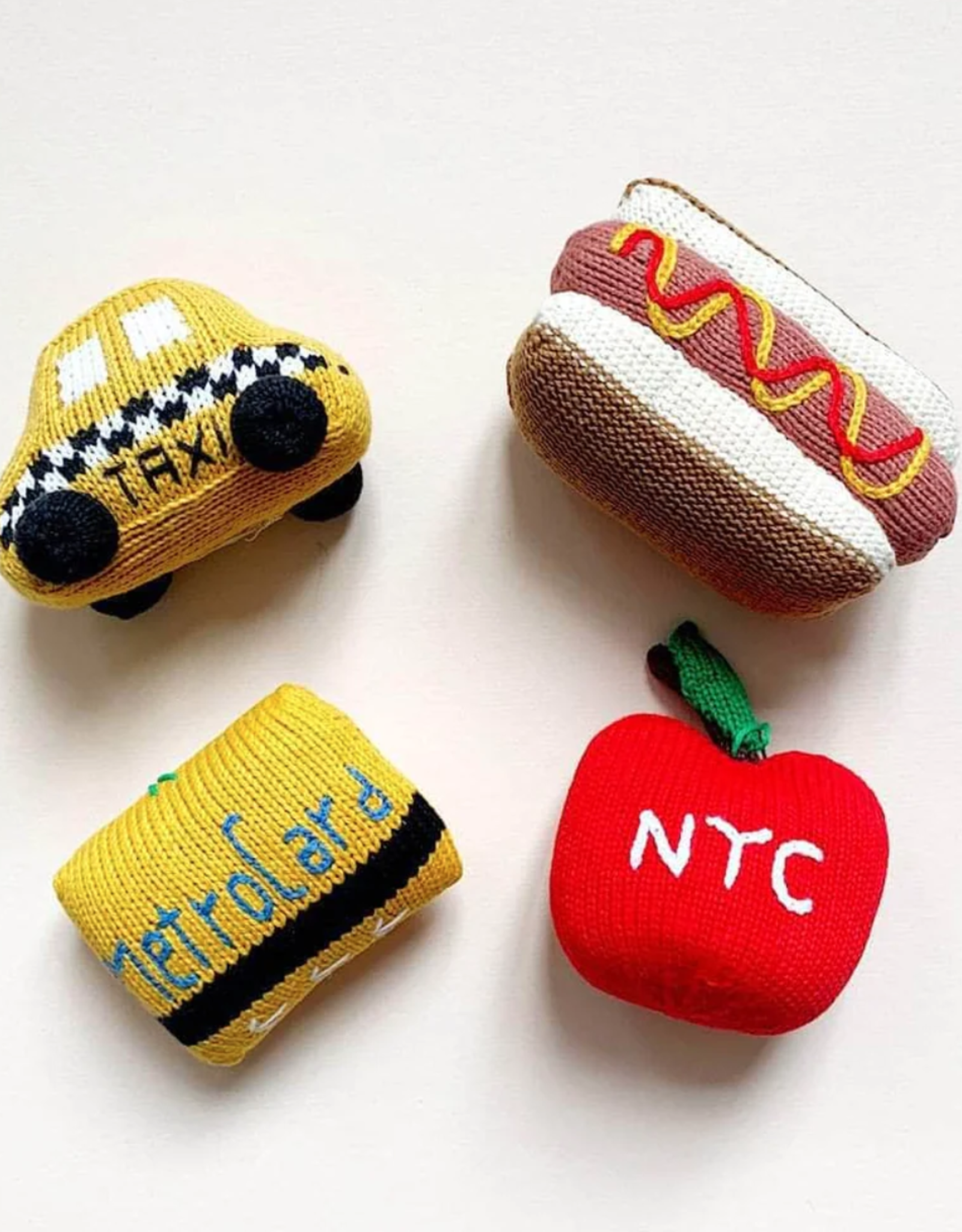 Estella Organic Handmade Rattle: Taxi