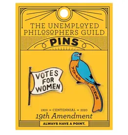 The Unemployed Philosophers Guild Enamel Pin Set: 19th Amendment
