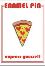 The Found Enamel Pin: Pizza With Hearts