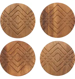 Danica + Now Designs Coasters: Wooden Geo