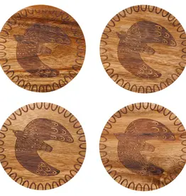 Danica + Now Designs Coasters - Set 4: Wooden Myth
