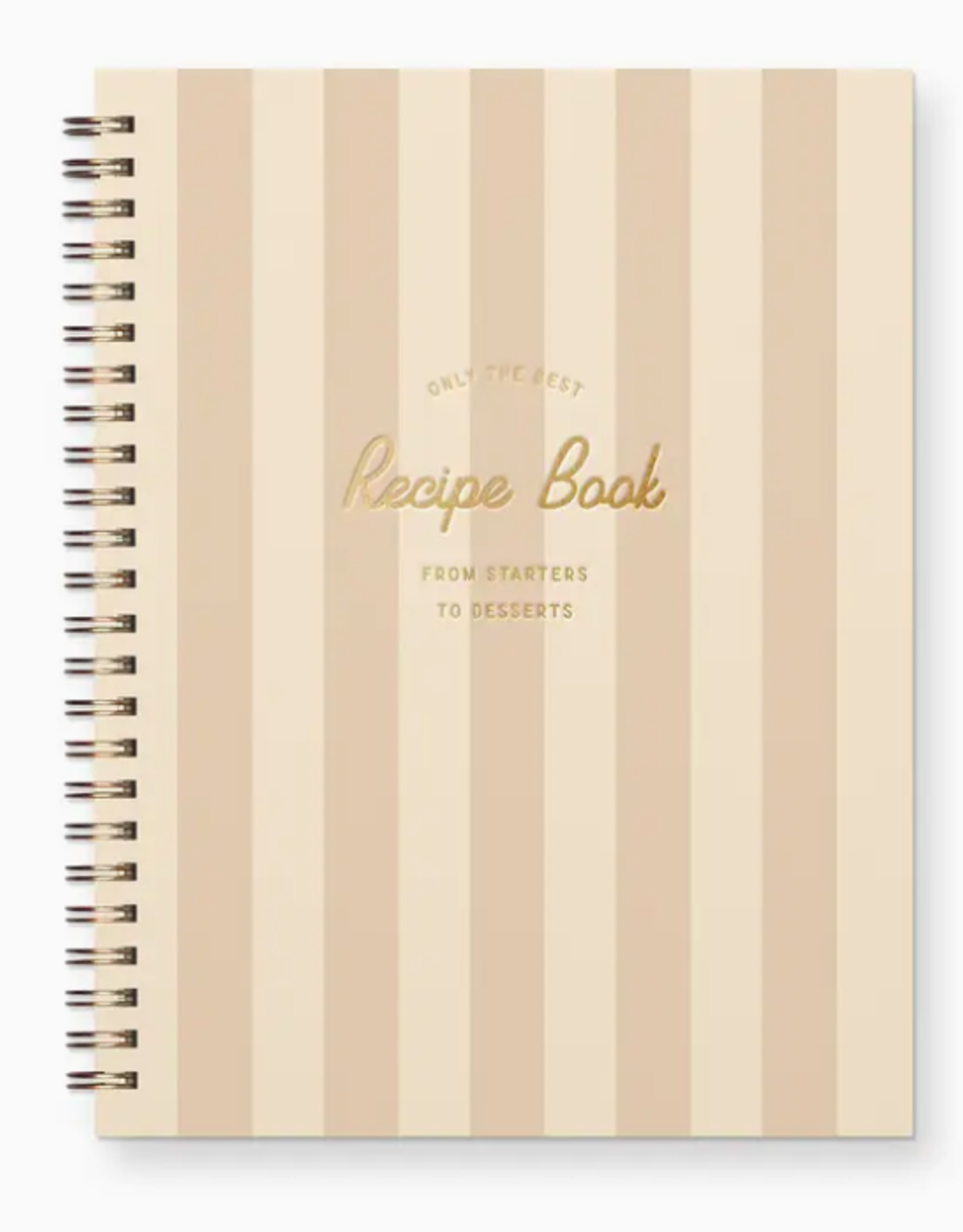 Ruff House Print Shop Journal - Only The Best Striped Recipe Book