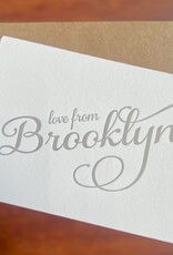 Steel Petal Press Card - Blank: Love from Brooklyn