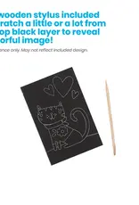 Ooly DBA International Arrivals Mini Art Kit - Scratch and Scribble: Funtastic Friends