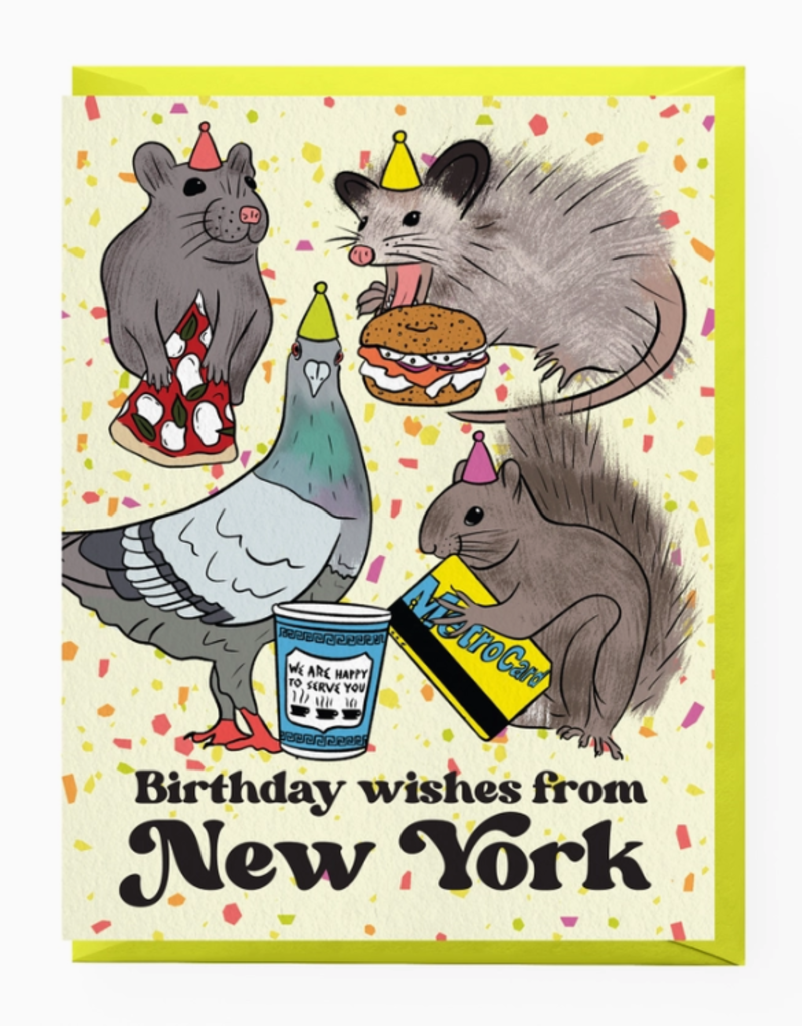 Boss Dotty Card - Birthday: New York Creatures