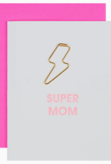 Chez Gagné Card - Mom: Super Mom Lightning Bolt