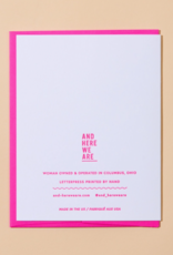 And Here We Are Card - Birthday: birthday babe hearts