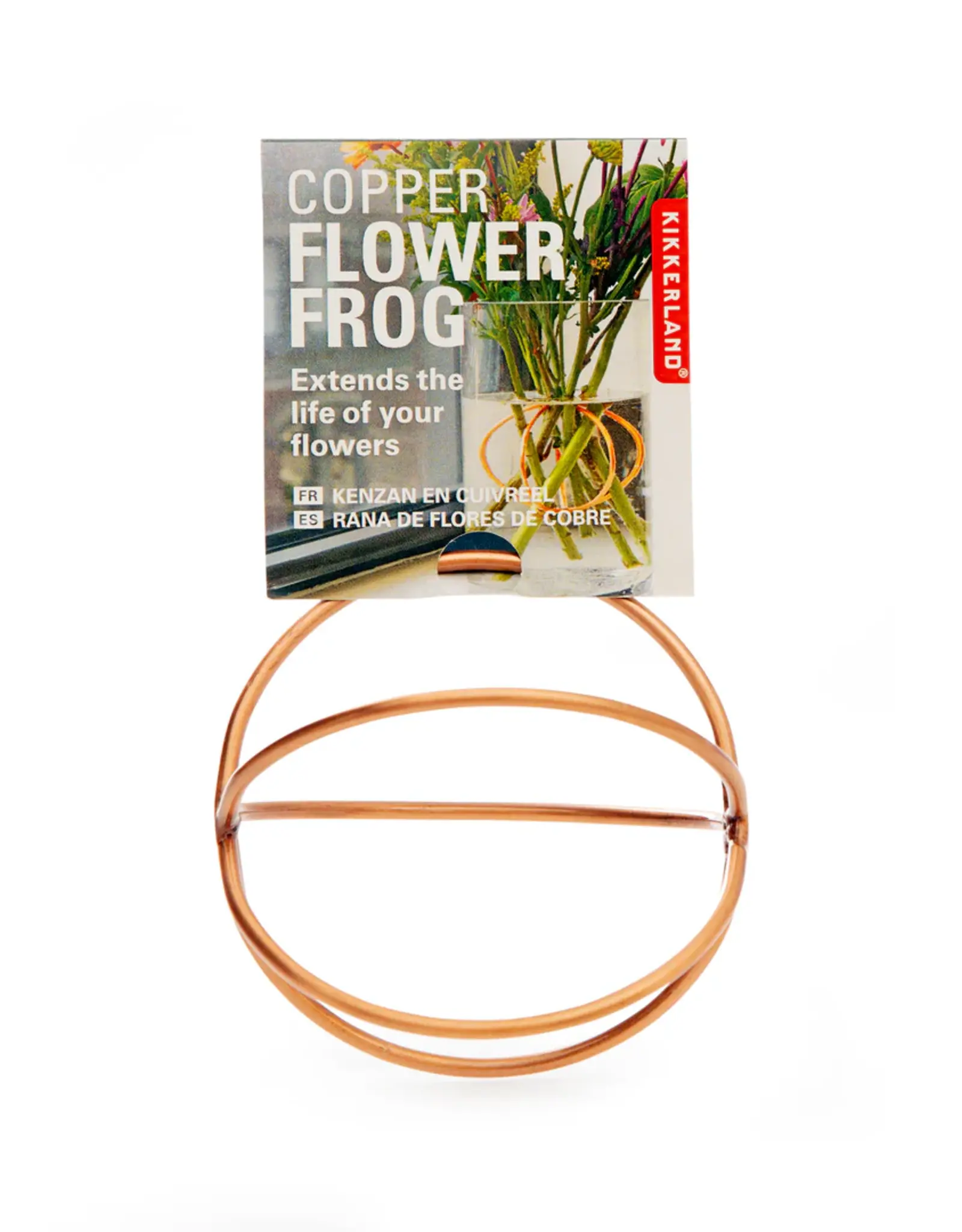 Kikkerland Copper Flower Frog