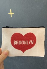 Rock Scissor Paper Pouch - Red Brooklyn Heart