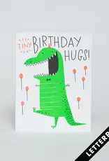 Egg Press Manufacturing Card - Birthday: Tiny Hugs Dino