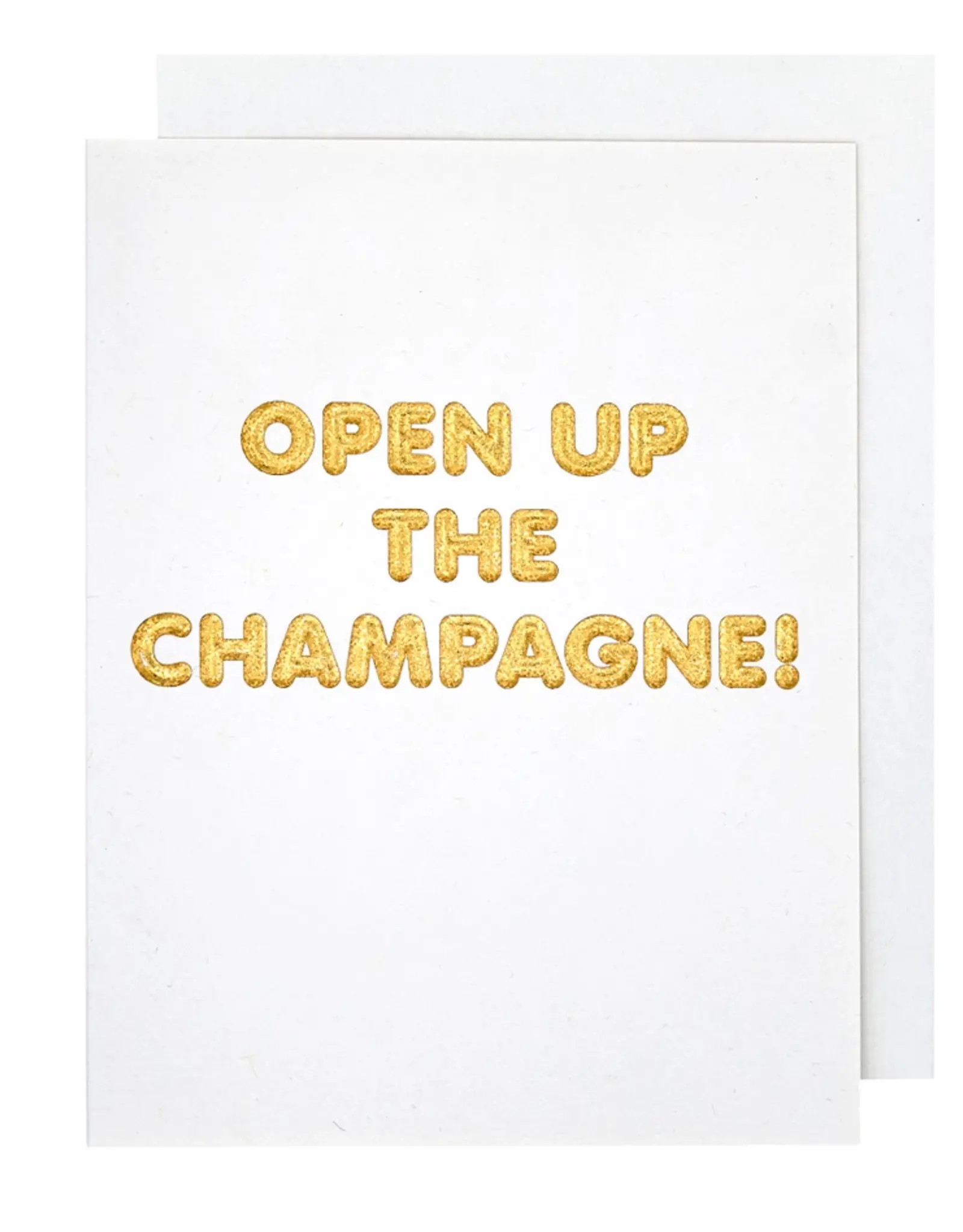 The Social Type Card - Congrats: Open the Champagne