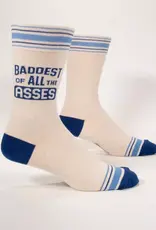 Blue Q Socks - Men's Crew: Baddest of Asses