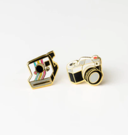Yellow Owl Workshop Earrings - Stud: YOW Cameras