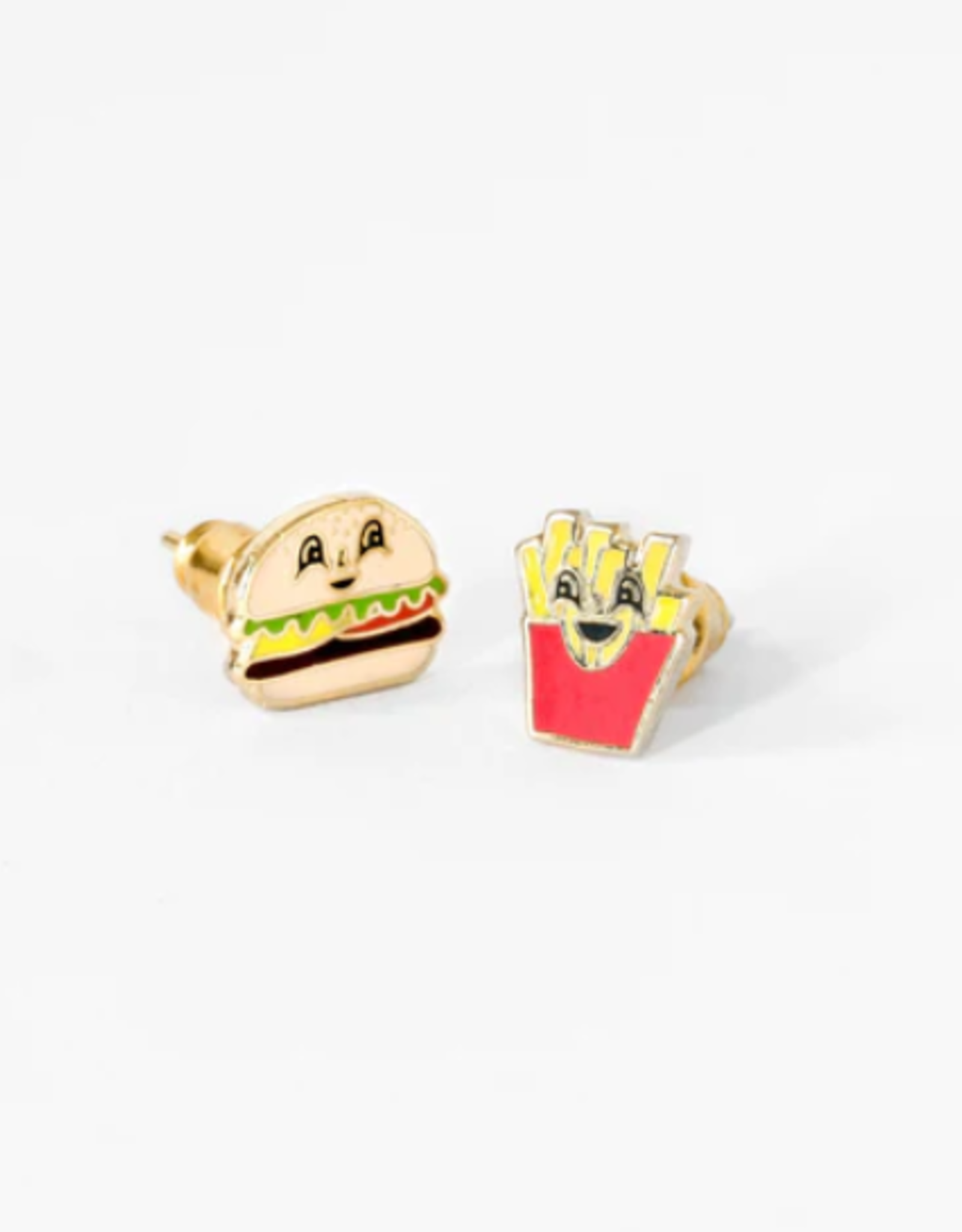 Yellow Owl Workshop Earrings - Stud: YOW Burger and Fries