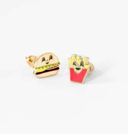 Yellow Owl Workshop Earrings - Stud: YOW Burger and Fries