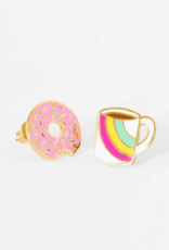 Yellow Owl Workshop Earrings - Stud: YOW Coffee Donut