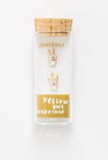 Yellow Owl Workshop Earrings - Stud: YOW Peace and Love