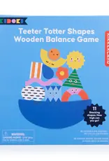 Kikkerland Teeter Totter Shapes Wooden Balance Game