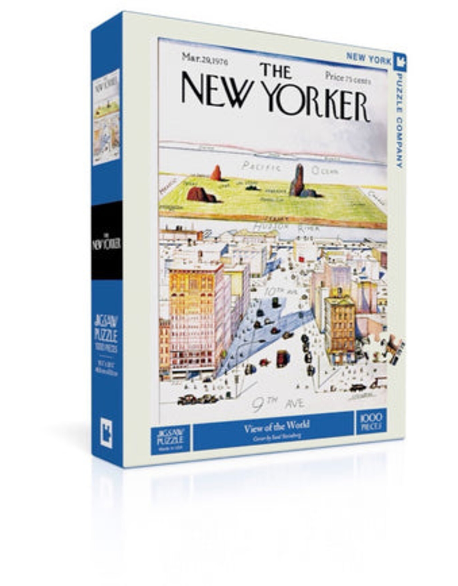 New York Puzzle Company Puzzle -  New Yorker View of the World (1,000 pc)